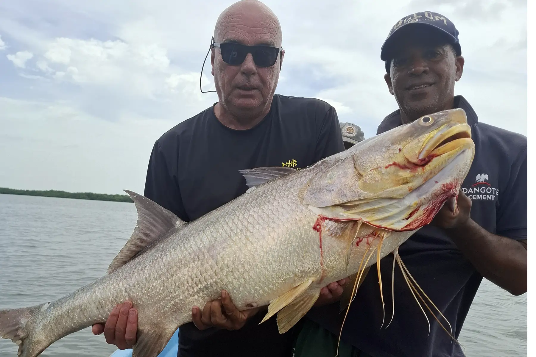 A good-sized threadfin, all-inclusive fishing trip in Casamance